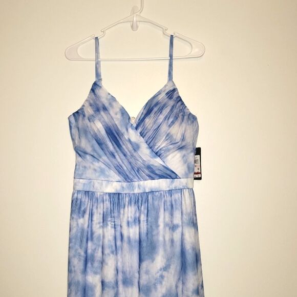 Guess Blue Tie Dye Midi Slit Dress 10 - Picture 4 of 15